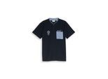 TOM TAILOR Herren Poloshirt mit Brusttasche, blau, Uni, Gr. M