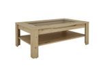 Mid.you , Eiche Artisan , Glas, Holzwerkstoff , 1 Schublade(n) Schubladen , rechteckig , 67x43x110 cm , FSC MIX , Stauraum , Wohnzimmer, Wohnzimmertische, Couchtische, Couchtische Glas