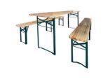 Möbelix , Holz, Metall , 198x75x50 cm , Tisch klappbar, Bank klappbar , Gartenmöbel, Gartenmöbel-Sets, Biertischgarnituren