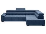 Ecksofa Gremo rechts Dunkelblau