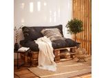 Möbelix , Schwarz , Textil , Füllung: Schaumstoff , 80x16x120 cm , bügelfrei, formstabil, für den Außenbereich geeignet , Gartenmöbel, Gartenmöbelzubehör, Gartenpolster & Auflagen, Palettenkissen