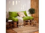 Möbelix , Grün , Textil , Füllung: Schaumstoff , 80x16x120 cm , bügelfrei, formstabil, für den Außenbereich geeignet , Gartenmöbel, Gartenmöbelzubehör, Gartenpolster & Auflagen, Palettenkissen
