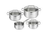 Tefal , Edelstahlfarben , Glas , 24 cm,16 cm , 5 l,1,5/2,5 l,1.5 l , 30x54x54 cm , Abgießfunktion , Kochen & Essen, Töpfe, Kochtopfsets