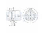 DELPHI Bremsscheibe bg3042 298mm 20mm für BMW ALPINA