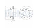 DELPHI Bremsscheibe bg4285 266mm 24mm für FUSO (MITSUBISHI)