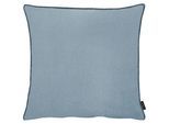 Dekokissen APELT "Stone", denim, unifarben, B:59cm L:59cm, Leinen, Polyester, Dekokissen_Sitzkissen_Kissenhüllen, Dekokissen, mit Kettelrand
