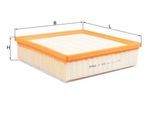 KNECHT Luftfilter lx4426 Filtereinsatz 66,3mm für Fiat MITSUBISHI