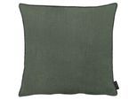 Dekokissen APELT "Stone", grün (grün, unifarben), B:59cm L:59cm, Obermaterial: 95% Polyester, 5% Leinen, Dekokissen_Sitzkissen_Kissenhüllen, Dekokissen, mit Kettelrand