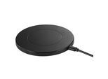 BRILLIANT Wireless Charger, schwarz, B:12cm H:0,8cm T:12cm, Ladegeräte, Ø 12 cm, 150 cm Kabellänge, 15 W, USB, Wireless Charger