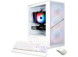 GAMEMAX Gaming-PC "AERIS MW 8121 AMD Ryzen 5 5500 16GB 480GB SSD RTX 5050", weiß, Microsoft Windows 11 Home (64 Bit), 16 GB RAM 480 GB SSD, Desktop-PCs, Windows 11, Gaming-PC