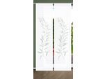 Schiebegardine HOME IN GREEN "CELSO" Gr. 1, grün (mint), B:60cm H:245cm, Polyester, Gardinen, Schiebegardine, SET DIGITALDRUCK,BAMBUSOPTIK RECYCELT