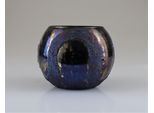 Windlicht AM DESIGN "aus Glas", blau, B:14cm H:10cm, Glas, Kerzenhalter, Windlicht, 2er Set, BxH: 14x10 cm