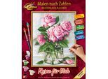 Malen nach Zahlen SCHIPPER "Meisterklasse Klassiker - Rosen für Dich", bunt, Malvorlagen, KinderB:24cm H:30cm, Malen nach Zahlen, Made in Germany, B:24cm H:30cm