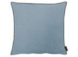 Dekokissen APELT "Stone", denim, unifarben, B:46cm L:46cm, Leinen, Polyester, Dekokissen_Sitzkissen_Kissenhüllen, Dekokissen, mit Kettelrand