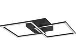 OTTO HOME LED Deckenleuchte "Annelia, Deckenlampe, schwenkbare LED-Rechtecke", schwarz (schwarz matt), 2, H: 7cm, 1 Stk., Leuchten, Wand- und Deckenmontage möglich, LED Deckenleuchte