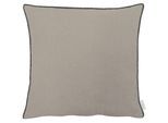 Dekokissen APELT "Stone", beige (beige, unifarben), B:46cm L:46cm, Obermaterial: 95% Polyester, 5% Leinen, Dekokissen_Sitzkissen_Kissenhüllen, Dekokissen, mit Kettelrand