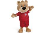 Kuscheltier NICI "FC BAYERN MÜNCHEN Bär Berni mit Trikot, 35 cm", braun, Plüschfiguren, KinderH:35cm, Kuscheltier, enthält recyceltes Material, H:35cm
