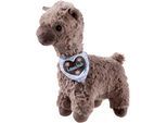 Kuscheltier HEUNEC "KUMA, Lama - Lausbub, 30 cm", braun, Plüschfiguren, KinderH:30cm, Polyester, Kuscheltier, Made in Germany, H:30cm