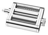 KITCHENAID Küchenmaschinen Zubehör-Set "3-in-1-Nudelvorsatz 5KSM3MPA", silber (edelstahl), B:26,4cm H:6,1cm T:16,5cm, Küchenmaschinen-Aufsätze, Walze und Schneider aus hochwertigem Edelstahl