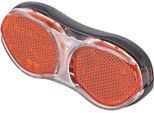 Fahrrad-Frontlicht PROPHETE "LED Rücklicht für Seiten und Nabendynamo", schwarz (schwarz, rot), Fahrradlampen