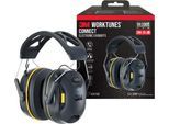 3M Kapselgehörschutz WorkTunes Connect, elektronisch, wasserbeständig, Bluetooth/USB-C, SNR 33 dB, bis 40 h, Lautstärkeregelung, Akkubetrieb
