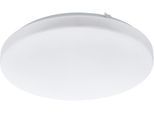 EGLO LED Deckenleuchte "FRANIA Deckenlampe, weiß, geringe Aufbauhöhe, Watt, Büro", weiß, 1, Ø 33cm H: 7cm, 1 Stk., Leuchten, Wohzimmer, Küche, Esszimmer, Flur, modern, LED Deckenleuchte