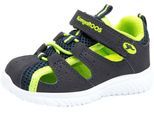 Sandale KANGAROOS "KI-Rock Lite EV", Mädchen, Gr. 26, blau (blau, lime), Synthetik, Textil, Schuhe Sandale