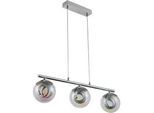 LED-Hängeleuchte Moderni Chrom/Perlmutt max. 18 Watt