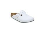 Berufsschuh BIRKENSTOCK "Boston Pro" Gr. 47, weiß, 47, Obermaterial: 50% Rindsleder Leather cow. 50% Lammleder LEL., Schuhe