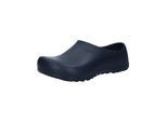 Clog BIRKENSTOCK "Profi-Birki", Damen, Gr. 37, blau, Obermaterial: 100% Polyurethan PU., Schuhe Clog