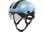 Fahrradhelm ABUS "HUD-Y ACE" Gr. S, blau (iced blau), Helme, S Kopfumfang: 51cm - 55cm