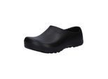 Clog BIRKENSTOCK "Profi-Birki", Damen, Gr. 37, schwarz, Obermaterial: 100% Polyurethan PU., Schuhe Clog
