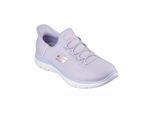 Wanderschuh SKECHERS "Slip-ins", Damen, Gr. 37, lila (violett), Obermaterial: 100% Synthetik synthetic., Schuhe Wanderschuh
