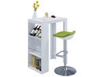 Bartisch VCM "Holz Bartisch Tresen Stehtisch Bistrotisch Oktola", weiß, B:80cm T:50cm, Tische, Bartisch