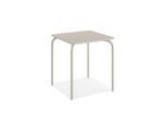 Gardenson , Beige , Metall , quadratisch , 70x73x70 cm , FSC Mix, Europäischer Sicherheitsstandard , Gartenmöbel, Balkonmöbel, Balkontische, Balkontische