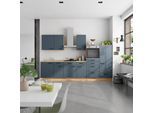 Küchenblock Easytouch Low m. Geräten Dunkelblau