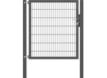 Zauneinzeltür ALBERTS "Flexo Plus", grau (anthrazit), B:125cm H:140cm, Stahl, Tore, Zauneinzeltür, verschiedene Abmessungen
