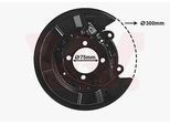 VAN WEZEL Spritzblech, Bremsscheibe 5398374 Hinterachse rechts für TOYOTA