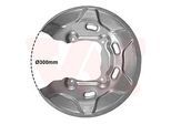 VAN WEZEL Spritzblech, Bremsscheibe 0675375 Hinterachse rechts für BMW