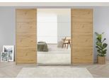 Schwebetürenschrank RAUCH "Kleiderschrank Schrank Garderobe KOLUNA mit Spiegel", eiche artisan, B:315cm H:210cm T:62cm, Holzwerkstoff, Schränke, Schwebetürenschrank, Breiten 203/271/315/360 cm Höhen 210/229 cm MADE IN GERMANY