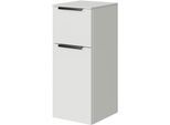 Unterschrank SAPHIR "1 Auszug und 1 Drehtür mit Soft-Close", schneeweiß glanz, B:30cm H:73cm T:33cm, Holzwerkstoff, Schränke, Unterschrank