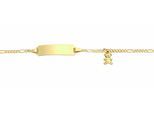 ID Armband ADELIA´S "14 cm ID - Armband 333 Gold ( 8K )", gold, Armbänder, Damen, 14cm, Gold, Goldarmband
