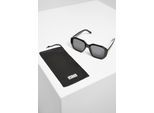 Sonnenbrille URBAN CLASSICS "Urban Classics Unisex 113 Sunglasses UC", Damen, schwarz (schwarz, schwarz), Sonnenbrillen Sonnenbrille