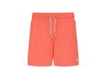 Badeshorts BLEND "Shorts BHRoberti Heavy Wash", Herren, Gr. L, N-Gr, rot (emberglow), Obermaterial: 100% Nylon NY., Badehosen Badeshorts