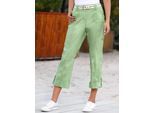 Webhose CASUAL LOOKS, Damen, Gr. 24, Kurzgrößen, grün (eucalyptus), 98% Baumwolle, 2% Elasthan, unifarben, lang, Hosen