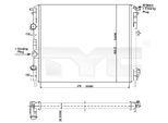 TYC Kühler, Motorkühlung 7280010 für DACIA NISSAN