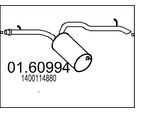 MTS Endschalldämpfer 0160994 für Fiat