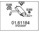 MTS Endschalldämpfer 0161184 für SEAT