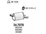 ASSO Endschalldämpfer 347078 für Vaughall Opel