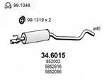 ASSO Mittelschalldämpfer 346015 für Vaughall Opel